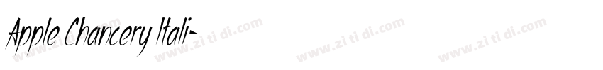 Apple Chancery Itali字体转换